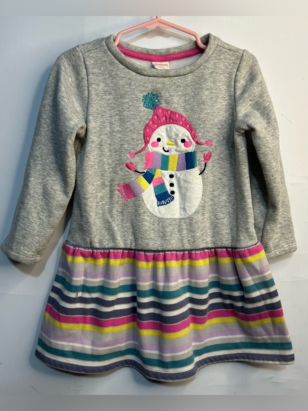 Gymboree Snowman Sweater Tunic Shirt Girls 3T